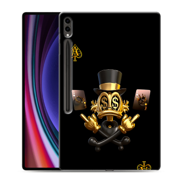 Силиконовый чехол на Samsung Galaxy Tab S9 Ultra с принтом Золотой скрудж макдак