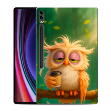 Силиконовый чехол на Samsung Galaxy Tab S9 Ultra с принтом сова Силиконовый чехол на Samsung Galaxy Tab S9 Ultra с принтом сова