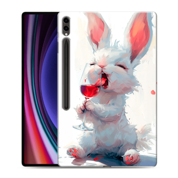 Силиконовый чехол на Samsung Galaxy Tab S9 Ultra с принтом кролик зайчик Силиконовый чехол на Samsung Galaxy Tab S9 Ultra с принтом кролик зайчик