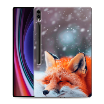 Силиконовый чехол на Samsung Galaxy Tab S9 Ultra с принтом лиса Силиконовый чехол на Samsung Galaxy Tab S9 Ultra с принтом лиса