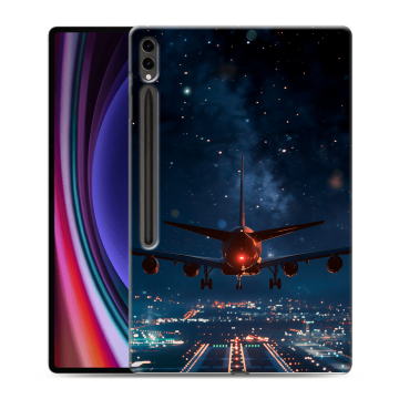 Силиконовый чехол на Samsung Galaxy Tab S9 Ultra с принтом самолет Силиконовый чехол на Samsung Galaxy Tab S9 Ultra с принтом самолет