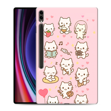 Силиконовый чехол на Samsung Galaxy Tab S9 Ultra с принтом Hello Kitty Хелоу Кити Силиконовый чехол на Samsung Galaxy Tab S9 Ultra с принтом Hello Kitty Хелоу Кити