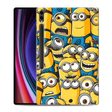 Силиконовый чехол на Samsung Galaxy Tab S9 Ultra с принтом Миньоны Силиконовый чехол на Samsung Galaxy Tab S9 Ultra с принтом Миньоны