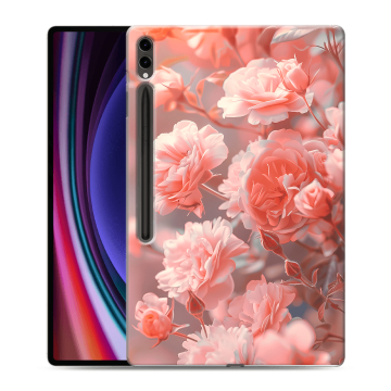 Силиконовый чехол на Samsung Galaxy Tab S9 Ultra с принтом Розы цветы Силиконовый чехол на Samsung Galaxy Tab S9 Ultra с принтом Розы цветы