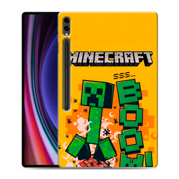 Силиконовый чехол на Samsung Galaxy Tab S9 Ultra с принтом Майнкрафт Minecraft Силиконовый чехол на Samsung Galaxy Tab S9 Ultra с принтом Майнкрафт Minecraft