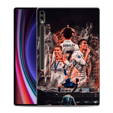 Силиконовый чехол на Samsung Galaxy Tab S9 Ultra с принтом Реал Роналдо Real Ronaldo