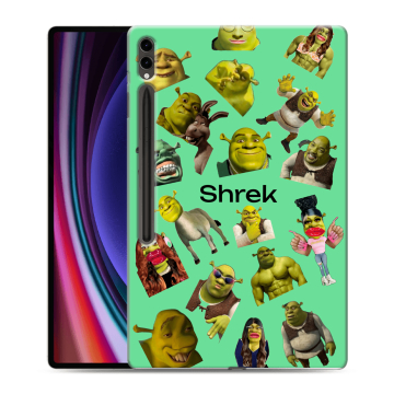 Силиконовый чехол на Samsung Galaxy Tab S9 Ultra с принтом Шрек Shrek