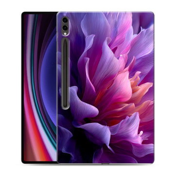 Силиконовый чехол на Samsung Galaxy Tab S9 Ultra с принтом женский цветы Силиконовый чехол на Samsung Galaxy Tab S9 Ultra с принтом женский цветы