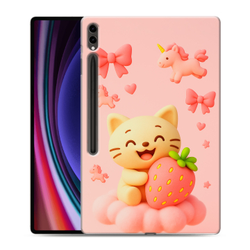 Силиконовый чехол на Samsung Galaxy Tab S9 Ultra с принтом для девочек Силиконовый чехол на Samsung Galaxy Tab S9 Ultra с принтом для девочек