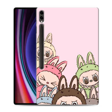 Силиконовый чехол на Samsung Galaxy Tab S9 Ultra с принтом Лабубу