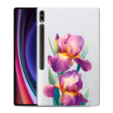 Силиконовый чехол на Samsung Galaxy Tab S9 Ultra с принтом Цветы орхидеи