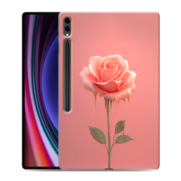 Силиконовый чехол на Samsung Galaxy Tab S9 Ultra с принтом Розовая роза