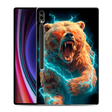 Силиконовый чехол на Samsung Galaxy Tab S9 Ultra с принтом Медведь