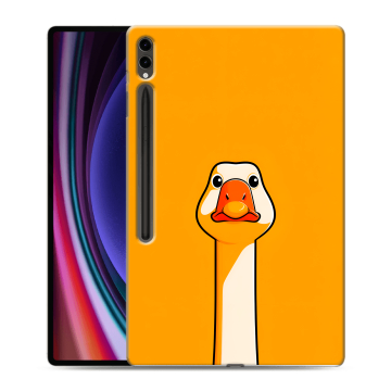 Силиконовый чехол на Samsung Galaxy Tab S9 Ultra с принтом Смешная утка