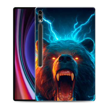 Силиконовый чехол на Samsung Galaxy Tab S9 Ultra с принтом Медведь