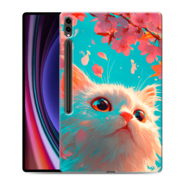 Силиконовый чехол на Samsung Galaxy Tab S9 Ultra с принтом Красивый кот