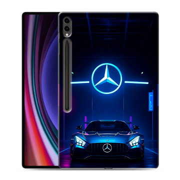 Силиконовый чехол на Samsung Galaxy Tab S9 Ultra с принтом Mercedes Мерседес Силиконовый чехол на Samsung Galaxy Tab S9 Ultra с принтом Mercedes Мерседес