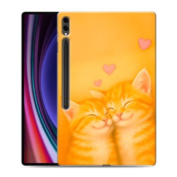 Силиконовый чехол на Samsung Galaxy Tab S9 Ultra с принтом Милые котята Силиконовый чехол на Samsung Galaxy Tab S9 Ultra с принтом Милые котята