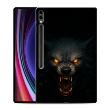 Силиконовый чехол на Samsung Galaxy Tab S9 Ultra с принтом Волк