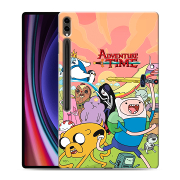 Силиконовый чехол на Samsung Galaxy Tab S9 Ultra с принтом Adventure time Время приключений