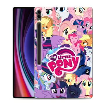 Силиконовый чехол на Samsung Galaxy Tab S9 Ultra с принтом My little pony Дружба чудо