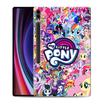 Силиконовый чехол на Samsung Galaxy Tab S9 Ultra с принтом My little pony Дружба чудо Силиконовый чехол на Samsung Galaxy Tab S9 Ultra с принтом My little pony Дружба чудо
