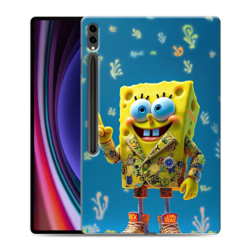 Силиконовый чехол на Samsung Galaxy Tab S9 Ultra с принтом Спанч боб Спанчбоб Силиконовый чехол на Samsung Galaxy Tab S9 Ultra с принтом Спанч боб Спанчбоб