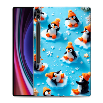 Силиконовый чехол на Samsung Galaxy Tab S9 Ultra с принтом Новый год