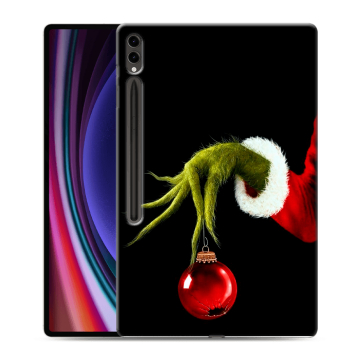 Силиконовый чехол на Samsung Galaxy Tab S9 Ultra с принтом Новый год Гринч