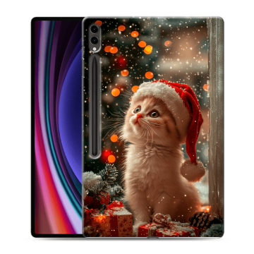 Силиконовый чехол на Samsung Galaxy Tab S9 Ultra с принтом Новый год