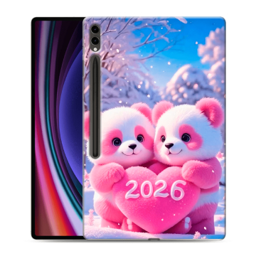 Силиконовый чехол на Samsung Galaxy Tab S9 Ultra с принтом Новый год