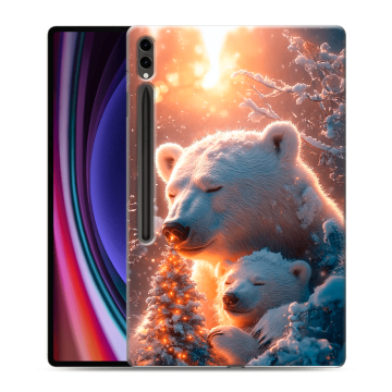 Силиконовый чехол на Samsung Galaxy Tab S9 Ultra с принтом Новый год Силиконовый чехол на Samsung Galaxy Tab S9 Ultra с принтом Новый год