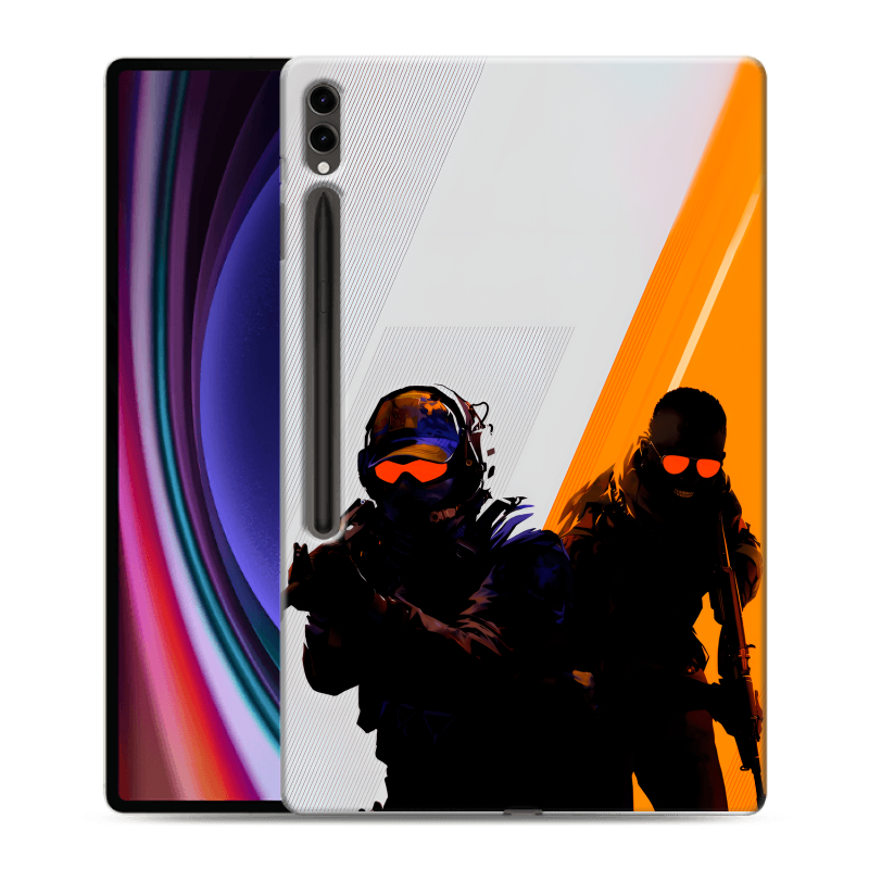 Силиконовый чехол на Samsung Galaxy Tab S9 Ultra с принтом Контер страйк Counter strike Силиконовый чехол на Samsung Galaxy Tab S9 Ultra с принтом Контер страйк Counter strike