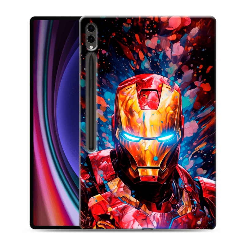 Силиконовый чехол на Samsung Galaxy Tab S9 Ultra с принтом Железный человек Ironman Силиконовый чехол на Samsung Galaxy Tab S9 Ultra с принтом Железный человек Ironman