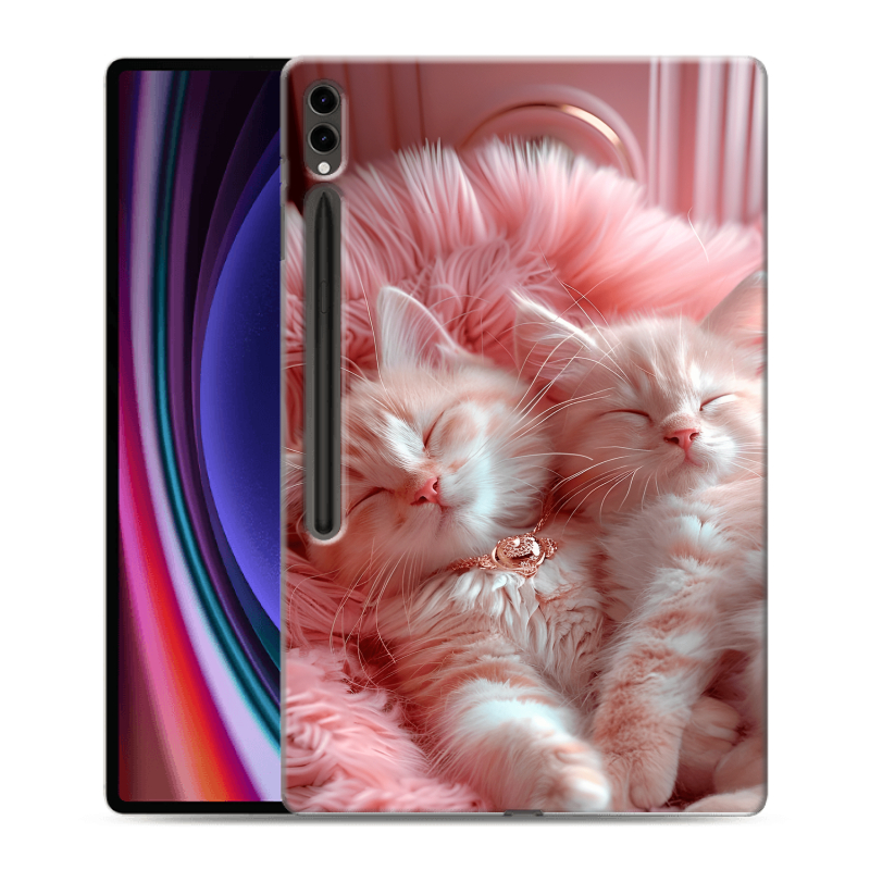 Силиконовый чехол на Samsung Galaxy Tab S9 Ultra с принтом котята котики Силиконовый чехол на Samsung Galaxy Tab S9 Ultra с принтом котята котики