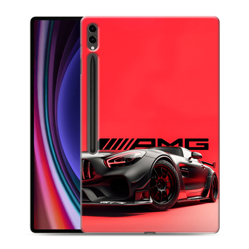 Силиконовый чехол на Samsung Galaxy Tab S9 Ultra с принтом Мерседес Mercedes AMG Силиконовый чехол на Samsung Galaxy Tab S9 Ultra с принтом Мерседес Mercedes AMG