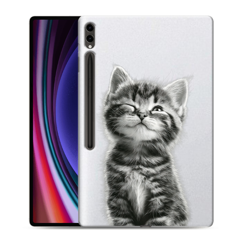 Силиконовый чехол на Samsung Galaxy Tab S9 Ultra с принтом Котенок Силиконовый чехол на Samsung Galaxy Tab S9 Ultra с принтом Котенок