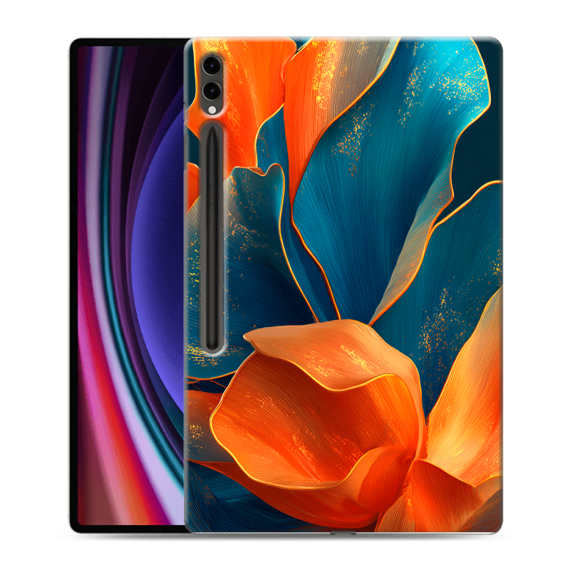 Силиконовый чехол на Samsung Galaxy Tab S9 Ultra с принтом Цветы Силиконовый чехол на Samsung Galaxy Tab S9 Ultra с принтом Цветы