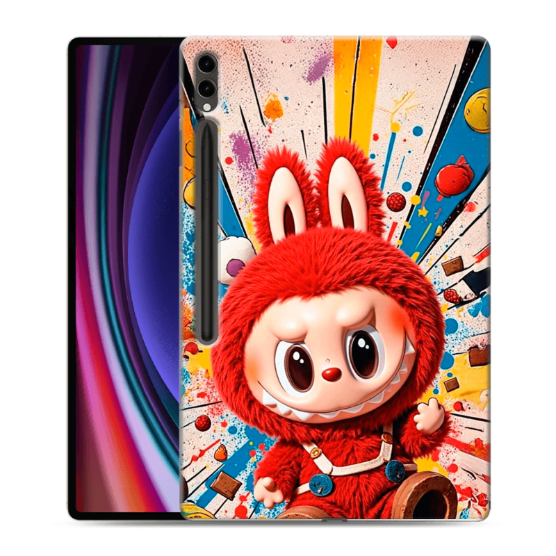 Силиконовый чехол на Samsung Galaxy Tab S9 Ultra с принтом Labubu Лабубу Силиконовый чехол на Samsung Galaxy Tab S9 Ultra с принтом Labubu Лабубу
