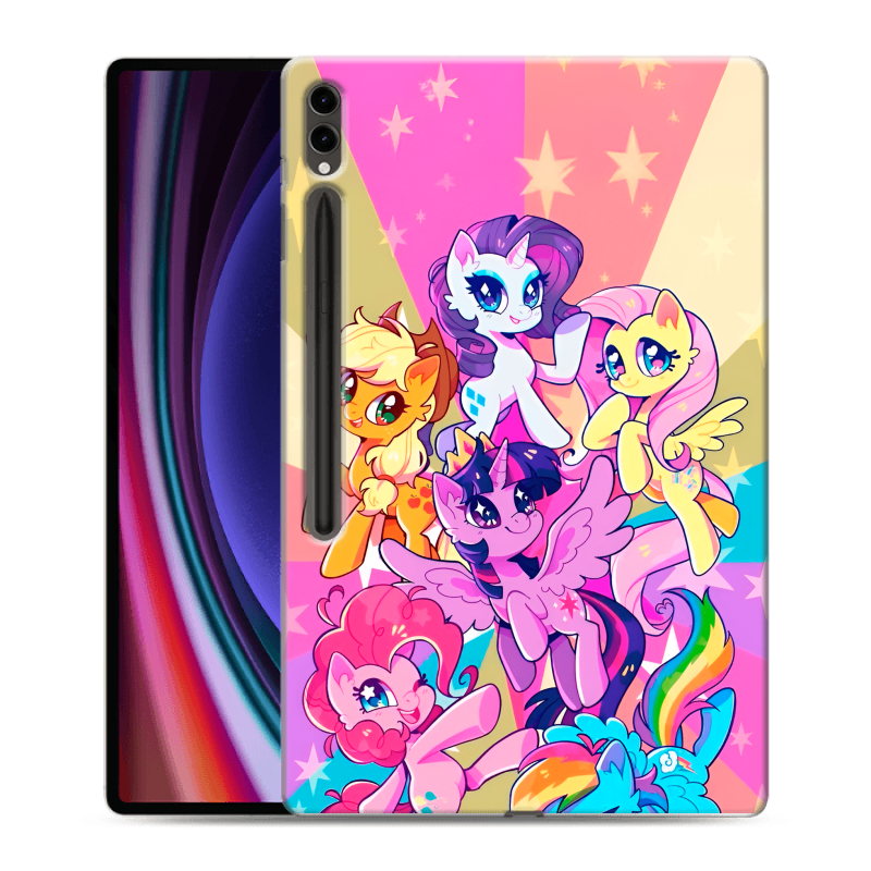 Силиконовый чехол на Samsung Galaxy Tab S9 Ultra с принтом My little pony Дружба чудо Силиконовый чехол на Samsung Galaxy Tab S9 Ultra с принтом My little pony Дружба чудо