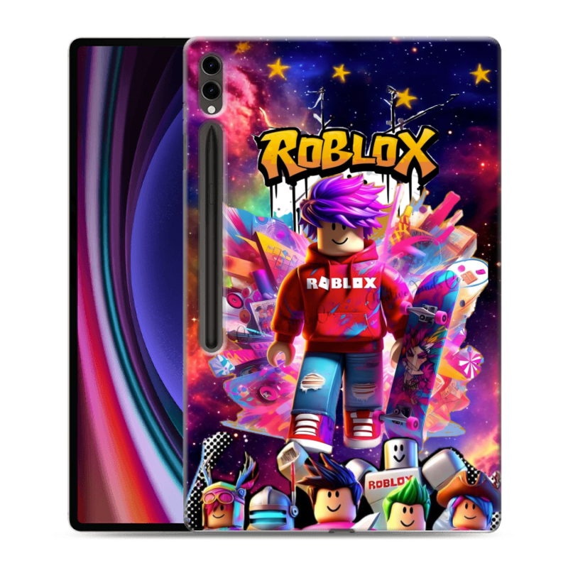 Силиконовый чехол на Samsung Galaxy Tab S9 Ultra с принтом Roblox Роблокс Силиконовый чехол на Samsung Galaxy Tab S9 Ultra с принтом Roblox Роблокс