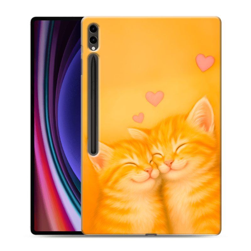 Силиконовый чехол на Samsung Galaxy Tab S9 Ultra с принтом Милые котята Силиконовый чехол на Samsung Galaxy Tab S9 Ultra с принтом Милые котята