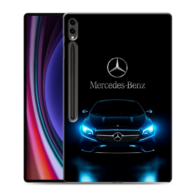 Силиконовый чехол на Samsung Galaxy Tab S9 Ultra с принтом Mercedes Мерседес Силиконовый чехол на Samsung Galaxy Tab S9 Ultra с принтом Mercedes Мерседес