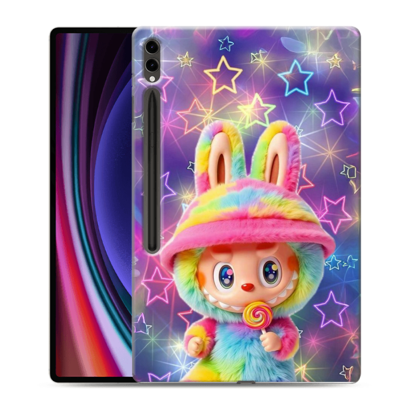 Силиконовый чехол на Samsung Galaxy Tab S9 Ultra с принтом Labubu Лабубу Силиконовый чехол на Samsung Galaxy Tab S9 Ultra с принтом Labubu Лабубу