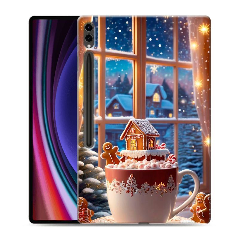 Силиконовый чехол на Samsung Galaxy Tab S9 Ultra с принтом Новый год Силиконовый чехол на Samsung Galaxy Tab S9 Ultra с принтом Новый год
