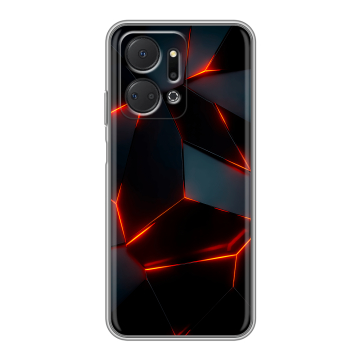 Силиконовый чехол на Huawei Honor X7a Plus с принтом Яркие абстракции Силиконовый чехол на Huawei Honor X7a Plus с принтом Яркие абстракции