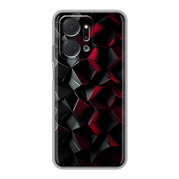 Силиконовый чехол на Huawei Honor X7a Plus с принтом Абстракция