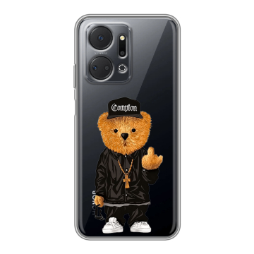 Силиконовый чехол на Huawei Honor X7a Plus с принтом Плюшевый медведь Силиконовый чехол на Huawei Honor X7a Plus с принтом Плюшевый медведь