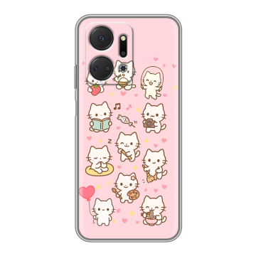 Силиконовый чехол на Huawei Honor X7a Plus с принтом Hello Kitty Хелоу Кити Силиконовый чехол на Huawei Honor X7a Plus с принтом Hello Kitty Хелоу Кити