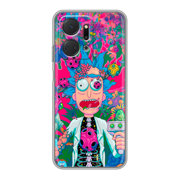 Силиконовый чехол на Huawei Honor X7a Plus с принтом Рик и Морти Rick Morty Силиконовый чехол на Huawei Honor X7a Plus с принтом Рик и Морти Rick Morty
